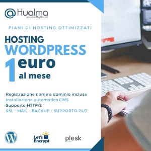 Hosting wordpress a 1€ Hualma